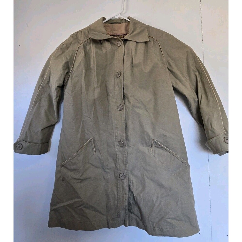 VTG Mulberry Street Jacket Womens 8 Surplus Utility Green Cargo Gorpe Chore Y2K‎